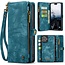 CaseMe - Telefoonhoesje geschikt voor Apple iPhone 17 - 2 in 1 Book Case en Back Cover - Blauw