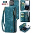 CaseMe - Telefoonhoesje geschikt voor Apple iPhone 17 - 2 in 1 Book Case en Back Cover - Blauw