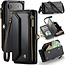 CaseMe - Telefoonhoesje geschikt voor Apple iPhone Air - Wallet Book Case met Schouder Strap - Zwart