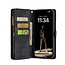 CaseMe - Telefoonhoesje geschikt voor Apple iPhone 17 - 2 in 1 Book Case en Back Cover - Zwart