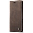 Caseme - Telefoonhoesje geschikt voor Apple iPhone 17 - Wallet Book Case - Met Magnetische Sluiting - Donker Bruin