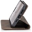 Caseme - Telefoonhoesje geschikt voor Apple iPhone 17 - Wallet Book Case - Met Magnetische Sluiting - Donker Bruin