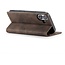 Caseme - Telefoonhoesje geschikt voor Apple iPhone 17 - Wallet Book Case - Met Magnetische Sluiting - Donker Bruin