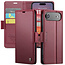 CaseMe - Hoesje geschikt voor Apple iPhone Air - Retro Wallet Book Case - Met Magnetische Sluiting - Rood