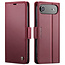 CaseMe - Hoesje geschikt voor Apple iPhone Air - Retro Wallet Book Case - Met Magnetische Sluiting - Rood