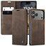 Caseme - Telefoonhoesje geschikt voor Apple iPhone 17 Pro Max - Wallet Book Case - Met Magnetische Sluiting - Donker Bruin