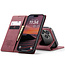 Caseme - Telefoonhoesje geschikt voor Apple iPhone 17 Pro - Wallet Book Case - Met Magnetische Sluiting - Rood