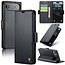 CaseMe - Hoesje geschikt voor Apple iPhone Air - Retro Wallet Book Case - Met Magnetische Sluiting - Zwart
