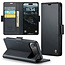 CaseMe - Hoesje geschikt voor Apple iPhone Air - Retro Wallet Book Case - Met Magnetische Sluiting - Zwart