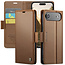 CaseMe - Hoesje geschikt voor Apple iPhone Air - Retro Wallet Book Case - Met Magnetische Sluiting - Bruin