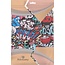 Hoozey - Tablet hoes geschikt voor Samsung Galaxy Tab S11 (2025) - 11 Inch - Tri-Fold Book Case - Auto/Wake functie - Grafitti
