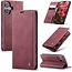 Caseme - Telefoonhoesje geschikt voor Apple iPhone 17 - Wallet Book Case - Met Magnetische Sluiting - Rood