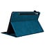 Case2go - Tablet hoes geschikt voor Samsung Galaxy Tab S11 (2025) - 11 Inch - Business Wallet Book Case - Met pasjeshouder - Blauw