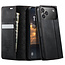 Caseme - Telefoonhoesje geschikt voor Apple iPhone 17 Pro - Met Magnetische Sluiting - Book Case - Met Pasjes Houder - Zwart