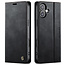 Caseme - Telefoonhoesje geschikt voor Apple iPhone 17 - Met Magnetische Sluiting - Book Case - Met Pasjes Houder - Zwart