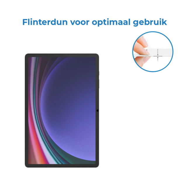 Case2go - Tablet Screenprotector geschikt voor Samsung Galaxy Tab S11 - 11 Inch - Tempered Glass - Case Friendly - Transparant
