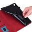 Case2go - Tablet hoes geschikt voor Samsung Galaxy Tab S8 - Business Wallet Book Case - Met pasjeshouder - Rood