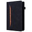 Case2go - Tablet hoes geschikt voor Samsung Galaxy Tab S8 - Business Wallet Book Case - Met pasjeshouder - Zwart