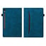 Case2go - Tablet hoes geschikt voor Samsung Galaxy Tab S8 - Business Wallet Book Case - Met pasjeshouder - Blauw