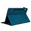 Case2go - Tablet hoes geschikt voor Samsung Galaxy Tab S8 - Business Wallet Book Case - Met pasjeshouder - Blauw