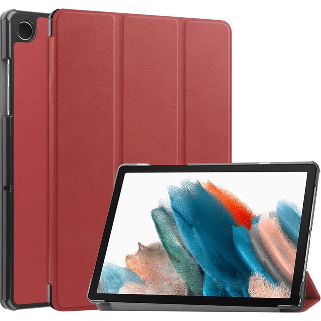 Hoozey - Tablet hoes geschikt voor Samsung Galaxy Tab A11 (2025) - 8.7 inch - Tablet hoes - Donker Rood
