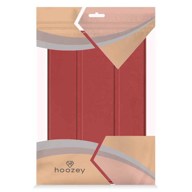 Hoozey - Tablet hoes geschikt voor Samsung Galaxy Tab A11 (2025) - 8.7 inch - Tablet hoes - Donker Rood