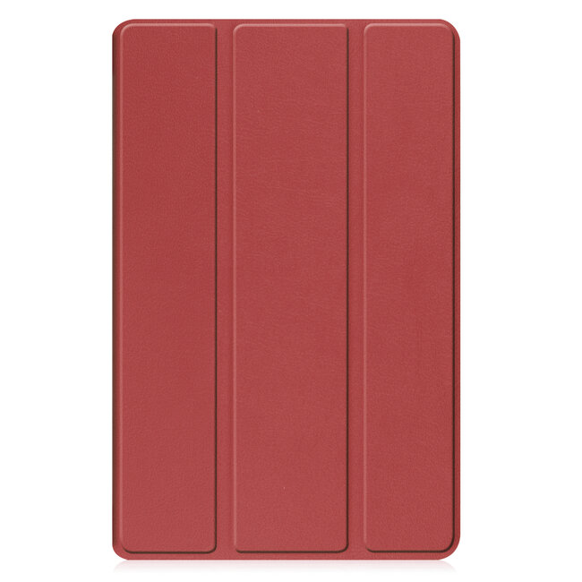 Case2go - Tablet hoes geschikt voor Samsung Galaxy Tab A11 (2025) - Tri-fold hoes met auto/wake functie - 8.7 inch - Donker Rood