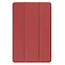 Case2go - Tablet hoes geschikt voor Samsung Galaxy Tab A11 (2025) - Tri-fold hoes met auto/wake functie - 8.7 inch - Donker Rood