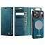 Caseme - Telefoon hoesje geschikt voor Apple iPhone 17 Pro Max - Geschikt voor Magsafe - Bookcase - Blauw