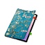 Case2go - Tablet hoes geschikt voor Samsung Galaxy Tab S11 (2025) - 11 Inch - Tri-Fold Book Case - Auto/Wake functie - Witte Bloesem