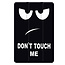 Case2go - Tablet hoes geschikt voor Samsung Galaxy Tab S11 (2025) - 11 Inch - Tri-Fold Book Case - Auto/Wake functie - Don't Touch Me