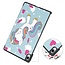 Case2go - Tablet hoes geschikt voor Samsung Galaxy Tab S11 (2025) - 11 Inch - Tri-Fold Book Case - Auto/Wake functie - Eenhoorn