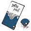 Case2go - Tablet hoes geschikt voor Samsung Galaxy Tab S11 (2025) - 11 Inch - Tri-Fold Book Case - Auto/Wake functie - Good Night