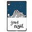 Case2go - Tablet hoes geschikt voor Samsung Galaxy Tab S11 (2025) - 11 Inch - Tri-Fold Book Case - Auto/Wake functie - Good Night