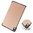 Case2go - Tablet hoes geschikt voor Samsung Galaxy Tab S11 (2025) - 11 Inch - Tri-Fold Book Case - Auto/Wake functie - Rosegoud