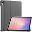 Case2go - Tablet hoes geschikt voor Samsung Galaxy Tab S11 (2025) - 11 Inch - Tri-Fold Book Case - Auto/Wake functie - Grijs