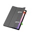 Case2go - Tablet hoes geschikt voor Samsung Galaxy Tab S11 (2025) - 11 Inch - Tri-Fold Book Case - Auto/Wake functie - Grijs