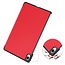 Case2go - Tablet hoes geschikt voor Samsung Galaxy Tab S11 (2025) - 11 Inch - Tri-Fold Book Case - Auto/Wake functie - Rood