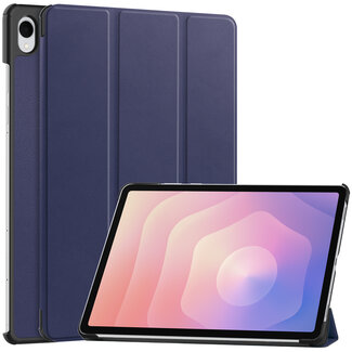 Case2go Case2go - Tablet hoes geschikt voor Samsung Galaxy Tab S11 (2025) - 11 Inch - Tri-Fold Book Case - Auto/Wake functie - Donker Blauw