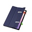 Case2go - Tablet hoes geschikt voor Samsung Galaxy Tab S11 (2025) - 11 Inch - Tri-Fold Book Case - Auto/Wake functie - Donker Blauw