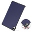 Case2go - Tablet hoes geschikt voor Samsung Galaxy Tab S11 (2025) - 11 Inch - Tri-Fold Book Case - Auto/Wake functie - Donker Blauw