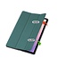Case2go - Tablet hoes geschikt voor Samsung Galaxy Tab S11 (2025) - 11 Inch - Tri-Fold Book Case - Auto/Wake functie - Donker Groen