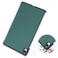 Case2go - Tablet hoes geschikt voor Samsung Galaxy Tab S11 (2025) - 11 Inch - Tri-Fold Book Case - Auto/Wake functie - Donker Groen