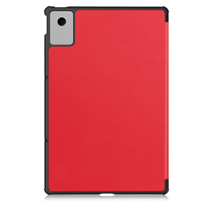 Case2go - Hoesje geschikt voor Lenovo Idea Tab Plus - 12.1 Inch - Tri-Fold Tablet Hoes - Hoes met Auto/Wake functie - Rood