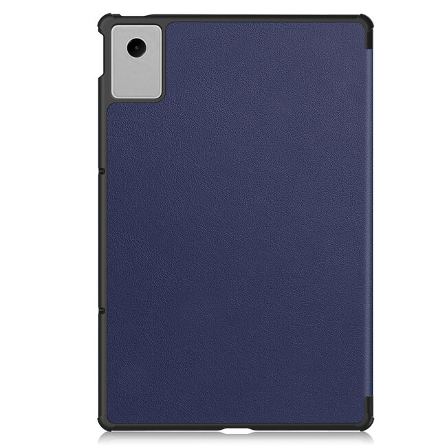 Case2go - Hoesje geschikt voor Lenovo Idea Tab Plus - 12.1 Inch - Tri-Fold Tablet Hoes - Hoes met Auto/Wake functie - Donker Blauw