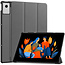 Case2go - Hoesje geschikt voor Lenovo Idea Tab Plus - 12.1 Inch - Tri-Fold Tablet Hoes - Hoes met Auto/Wake functie - Grijs