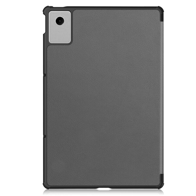 Case2go - Hoesje geschikt voor Lenovo Idea Tab Plus - 12.1 Inch - Tri-Fold Tablet Hoes - Hoes met Auto/Wake functie - Grijs