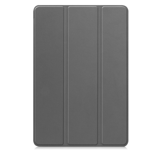 Case2go - Hoesje geschikt voor Lenovo Idea Tab Plus - 12.1 Inch - Tri-Fold Tablet Hoes - Hoes met Auto/Wake functie - Grijs