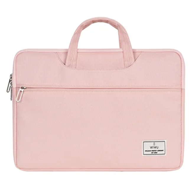 WIWU - Laptoptas- Laptophoes – 14 Inch – Vivi Laptop Sleeve - Laptophoes- Laptoptas - Laptop Sleeve- Laptop Tas- Waterafstotend - Roze