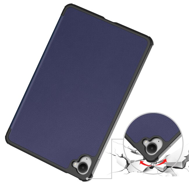 Case2go - Hoesje geschikt voor Xiaomi Pad Mini - 8.8 Inch - Tri-Fold Tablet Hoes - Hoes met magnetische sluiting - Donker Blauw